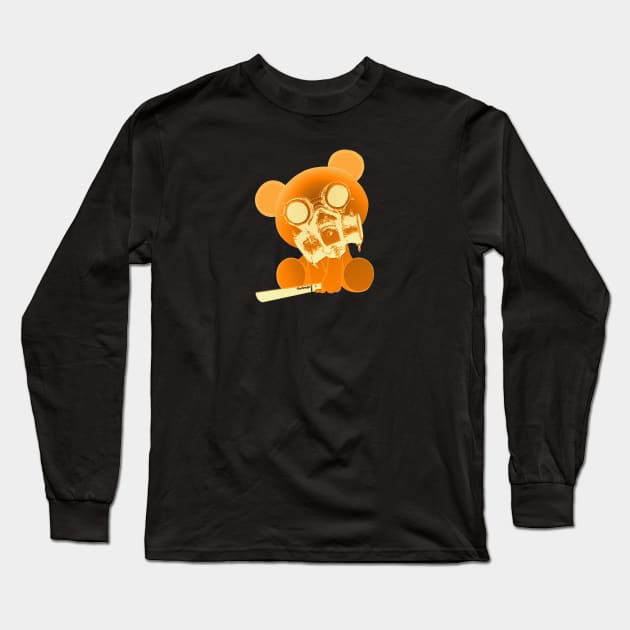 Post-Apocalypse Bear Long Sleeve T-Shirt by DUSTRAGZ